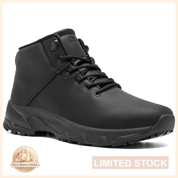 Other - Non Slip Work Boots Waterproof Leather Ankle Boots Slip Resistant Chef Shoes